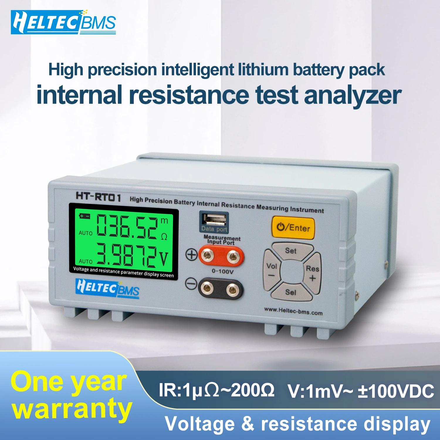 YYHC- 18650 Lifepo4 Battery Voltage Tester High Precision Lithium Battery Internal Resistance Tester Instrument