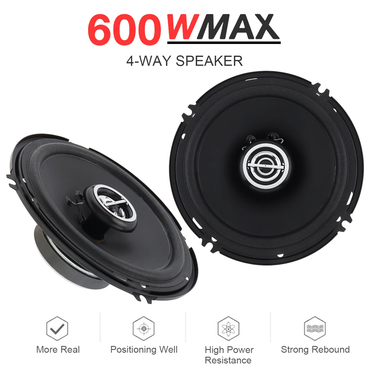 2pcs 6 Inch Universal Car Coaxial Speakers Audio Stereo Full Range Frequency HiFi for Car Auto Loudspeakers 2pcs professional 5 inch 60w 2 way car coaxial automobile car hifi full range frequency sensitivity power loudspeaker