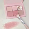 Pink Clear Glitter Eyeshadow Palette Matte Shimmer Orange Brown Shiny 4-Color Eye Shadow Girl Makeup Palette Lasting Cosmetic 1