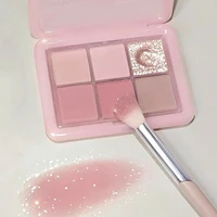 Pink Clear Glitter Eyeshadow Palette Matte Shimmer Orange Brown Shiny 4-Color Eye Shadow Girl Makeup Palette Lasting Cosmetic 1