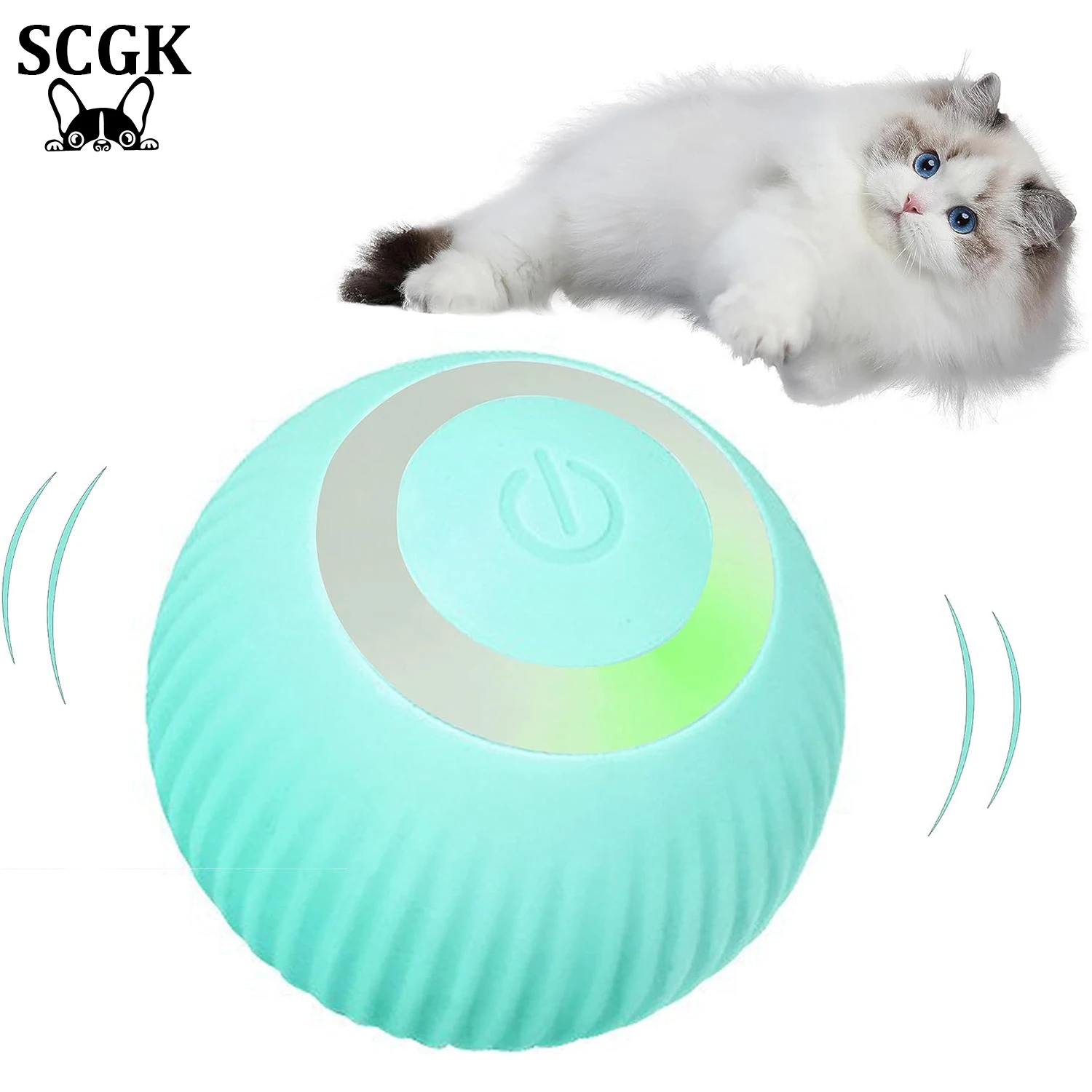 

Interactive Cat Toys Auto Rolling Ball Electric Cat Toys Pet Exercise for Cats Training Self-moving Kitten Toys Pet Accessories