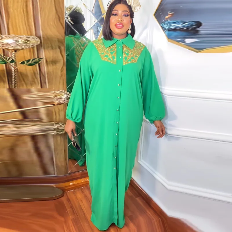 Рисунок 2 - Женское платье-рубашка с принтом