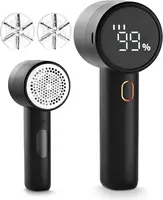 Éliminateur de peluches électrique domestique 2026, 3 vitesses réglables, sans fil, affichage numérique LED, tondeuse à boules de poils, épilateur portable pour pulls 1