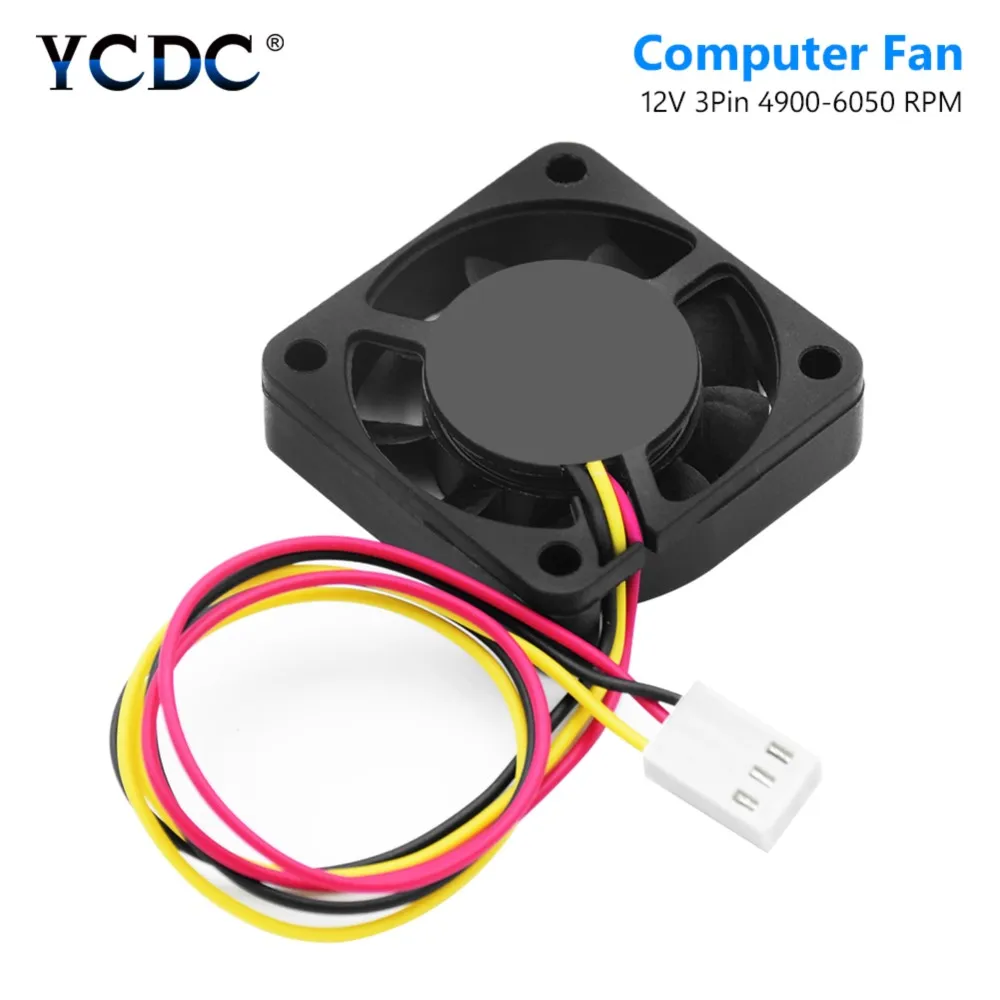 3 Pins 9 Blades Low Noise Cooler Cooling Fan DC 12V 40x40x10mm PC CPU Brushless Computer Case Fan Saving Design