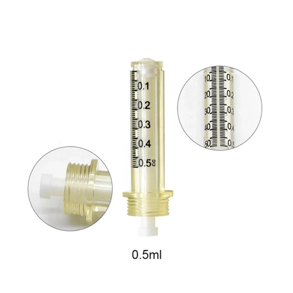 0.5ml Hyaluronic Acid Ampoule Syringe Needle For Anti Wrinkle Lip injection hyaluron gun atomizer hyaluron pen tool hyaluronic acid pen disposable syringe needle