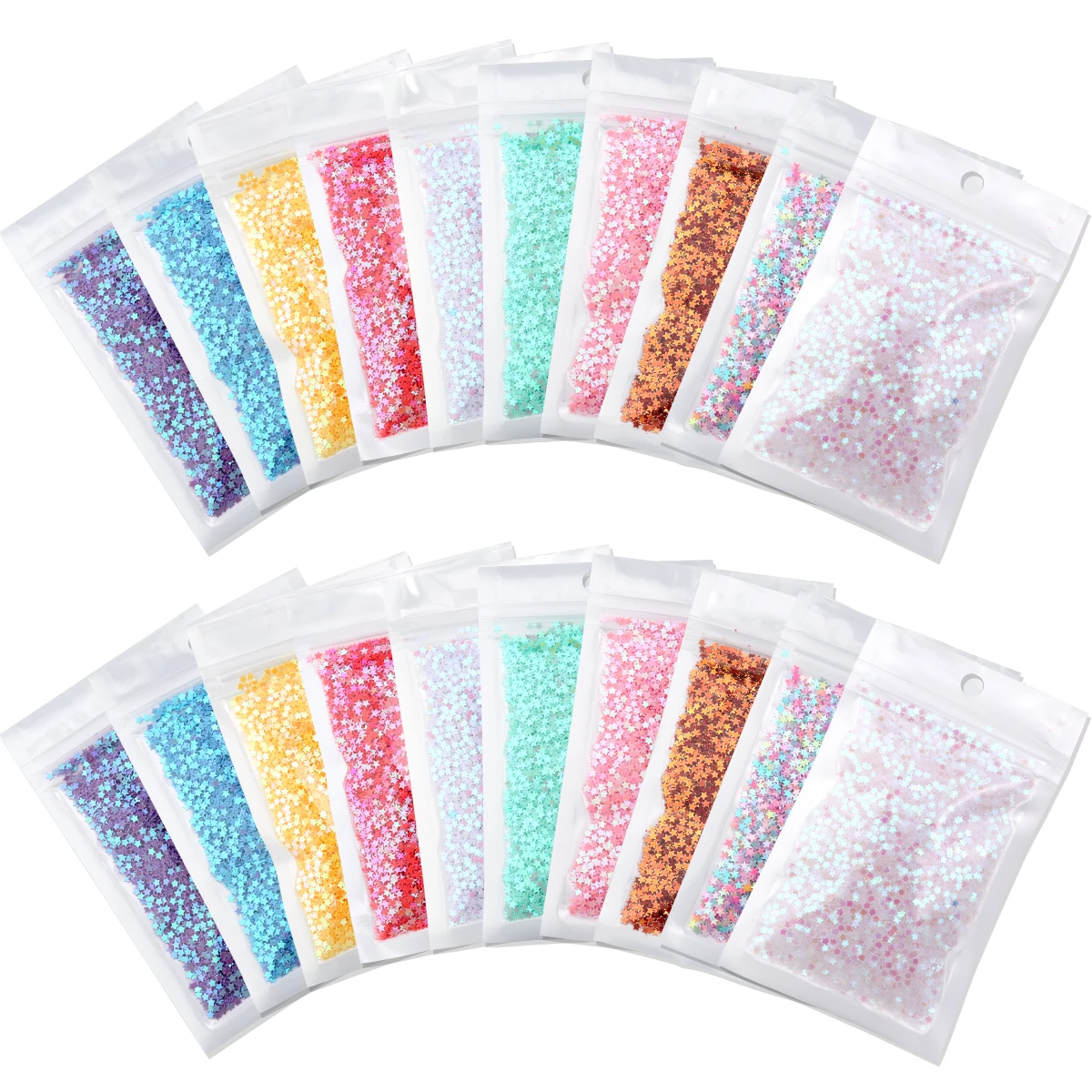 30 gr/beutel PVC Stern Pailletten 3mm Farbe Glitter Lose Paillette für DIY Nail art Dekoration Lieferungen Haar Zubehör Schönheit make-up – Detail 12