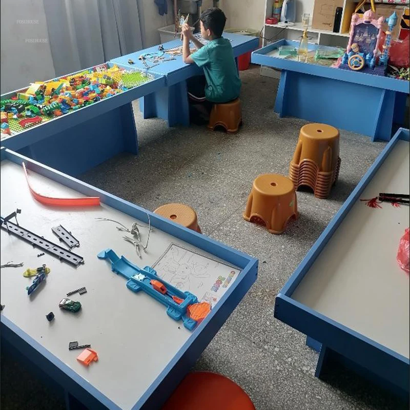 Children Tables Space Sand Table Playground Equipment Game Tables Shopping Mall Building Blocks Play Sand Desks Children's Desk
