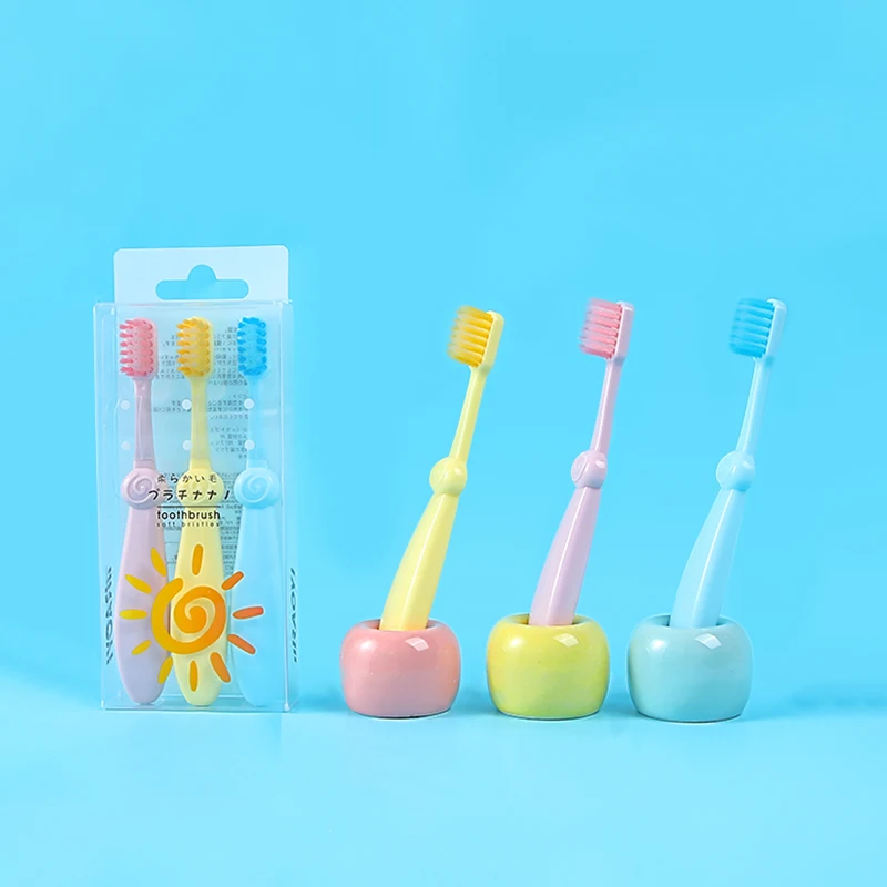 

3PC/set Cute Soft-bristled Toothbrush for Children Teeth Cartoon Training Toothbrushes Baby Dental Tooth Brush Oral Health Care