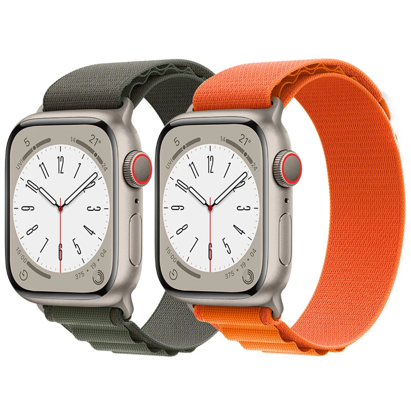 Nylon Strap For Apple Watch Ultra Band 49mm 44mm 38mm 42mm 40mm 45mm 41mm iwatch 7 8 Series Se 4