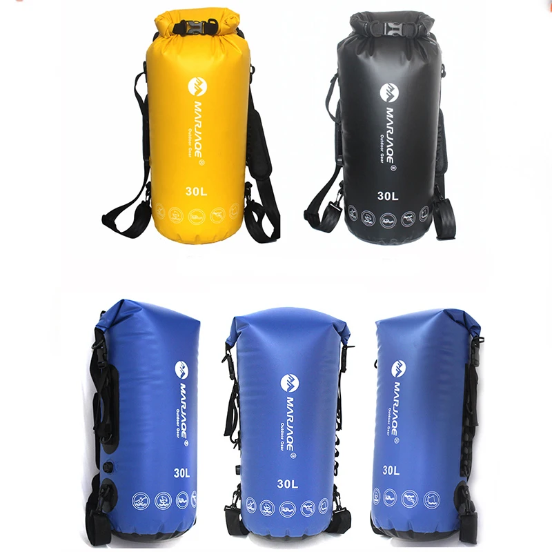 30L Waterproof Dry Bag Diving Swimming Pouch Sports Drifting Bag Fully Airtight PVC Kayak Paddle Bag Beach Float Underwater Bag