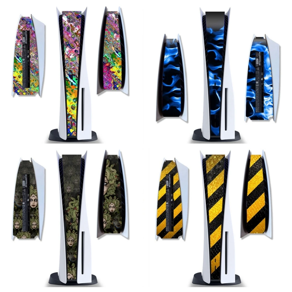 

Skin Sticker For PlayStation 5 PS5 Disc Version & Digital Version Console Universal Middle Decoration Strip Center Stickers skin
