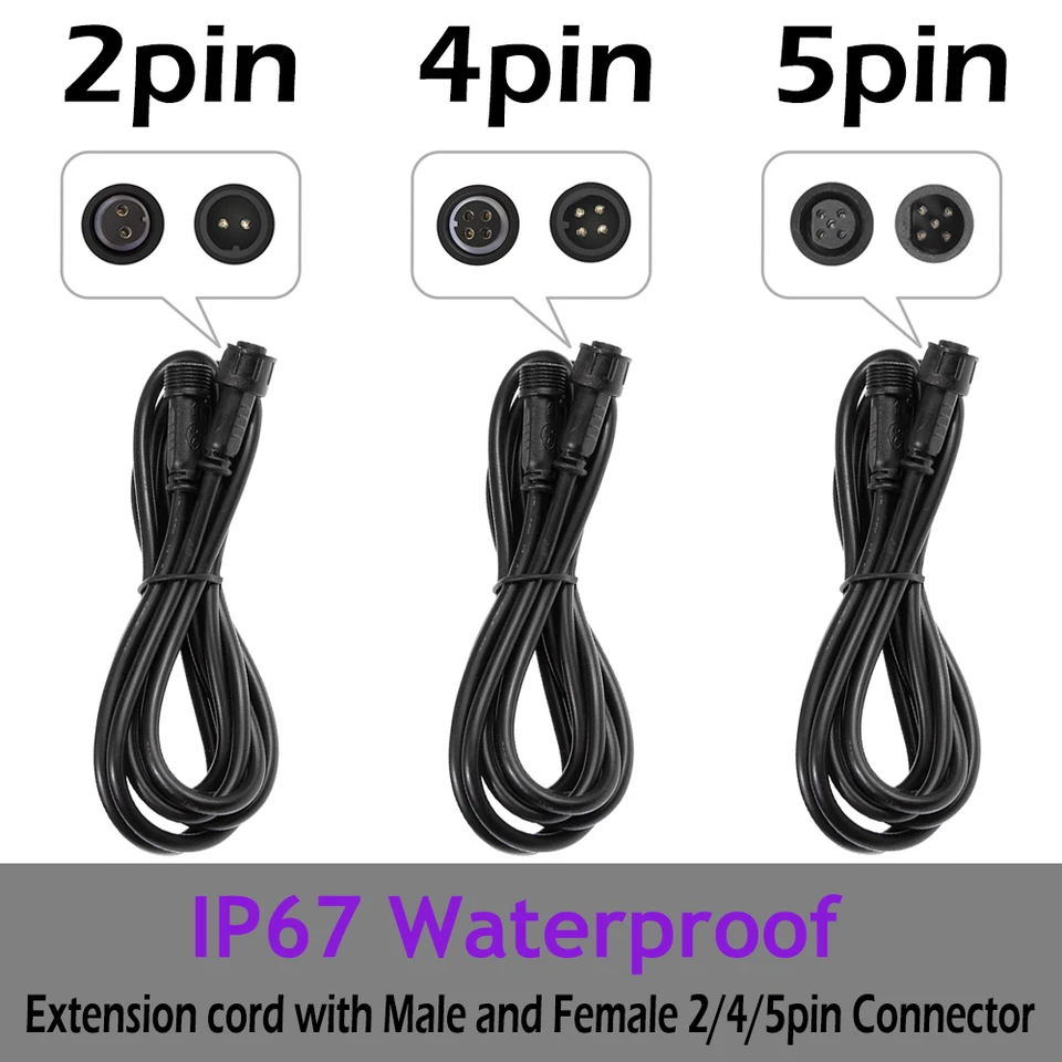 Cavo Impermeabile IP 65 Cavo Prolunga Di Segnale Da 10 Metri Per Teste Mobili Par LED Uso Esterno - Foto 6