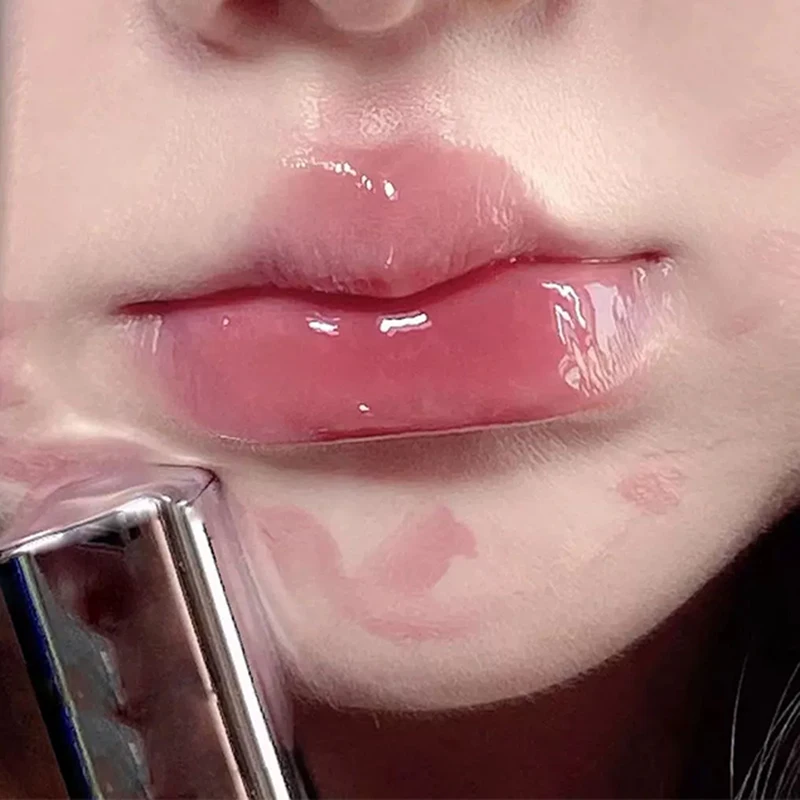 Silver Tube Five-Color Crystal Clear Lip Gloss - Moisturizing Mirror Finish