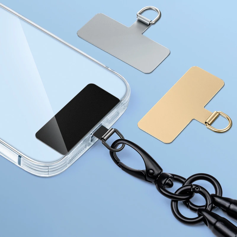 

Металлический ремешок, патч, универсальная карта из нержавеющей стали, ультратонкие Подвесные Зажимы для смартфонов с защитой от потери