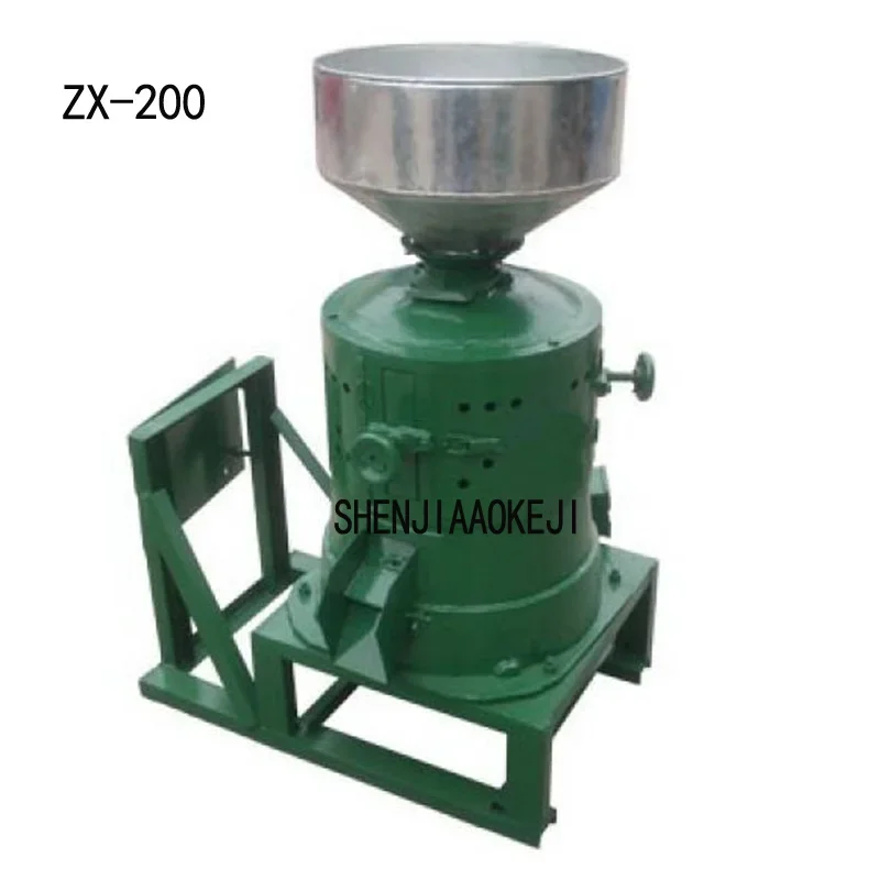 Rice Mill Paddy Rice Husk Peeling Machine ZX-200 Corn Grits Grinder Grain Mill Machine High Output Peeling Rice Mill 380V 1pc solid state relay ssr 50da 3 32vdc 50a 250v output 24 380v ac output high quality single phase solid state relay