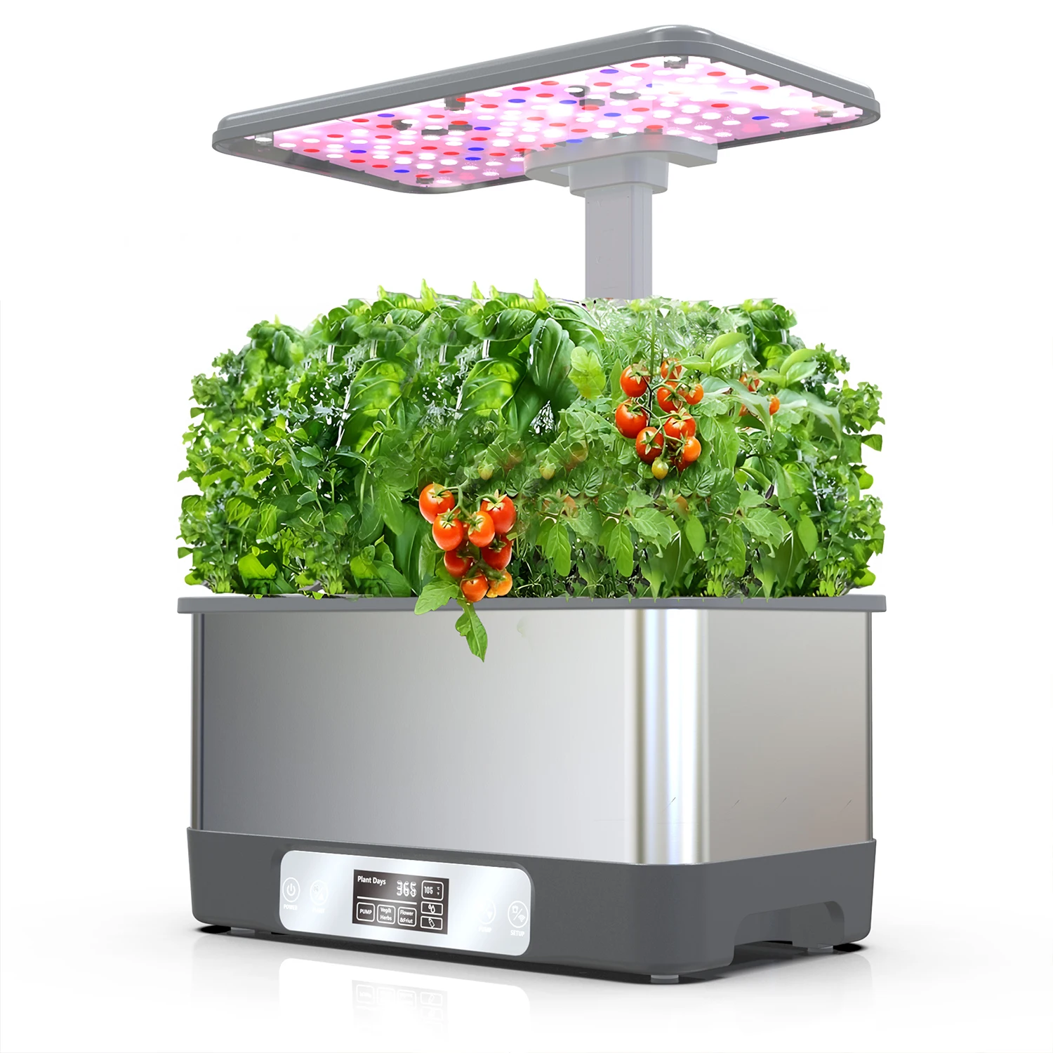 Indoor Hydroponic Garden Kit Smart LED Grow Light Automatic Watering System Self