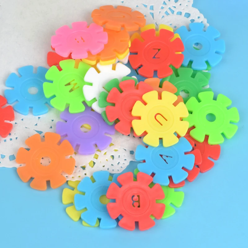 200/400PCS Insert Bag Snowflake Building Block Children's Puzzle Educational Building Block Toys DIY