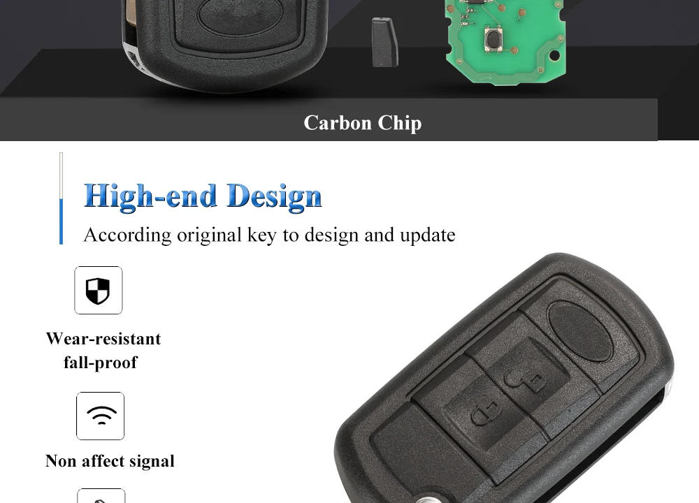 Keyforkess EWS ID44 / ID46 315/433.92Mhz Flip chiave auto per LAND ROVER Range Rover Vogue 2006-2009 HU92 3BTNFolding telecomando 9 Keyforkess EWS ID44 / ID46 315/433.92Mhz Flip chiave auto per LAND ROVER Range Rover Vogue 2006-2009 HU92 3BTNFolding telecomando - Sf91aec7137b644ff928b39f634fe48743