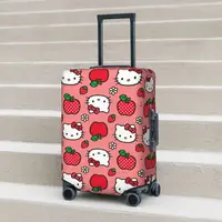 Hello Kitty Apple Strawberry Flower Pattern-bayingimg Suitcase Cover Vacation Business Fun Luggage Supplies Protector 1