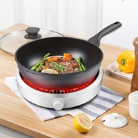 Электрическая индукционная плита 2200 Вт, настольная варочная панель со стеклянной керамической пластиной, регулируемая температура, безопасное приготовление пищи без открытого пламени — изображение 3