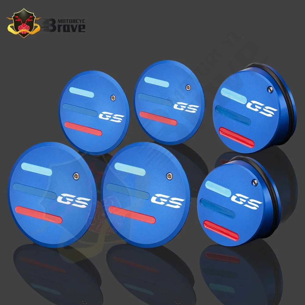 

6 PCS Motorcycle Frame Hole Cover Caps Plug For BMW R1200GS LC Adv 2013 - 2021 2022 2020 2019 2018 2017 2016 R 1200 GS GSA