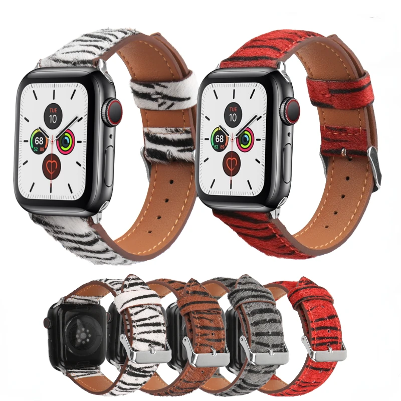 Leather Strap For Apple watch 45mm 41mm 44mm 42mm 40mm 38mm Women Bracelet Wristband For iWatch Series 8 7 6 5 4 SE Correa band
