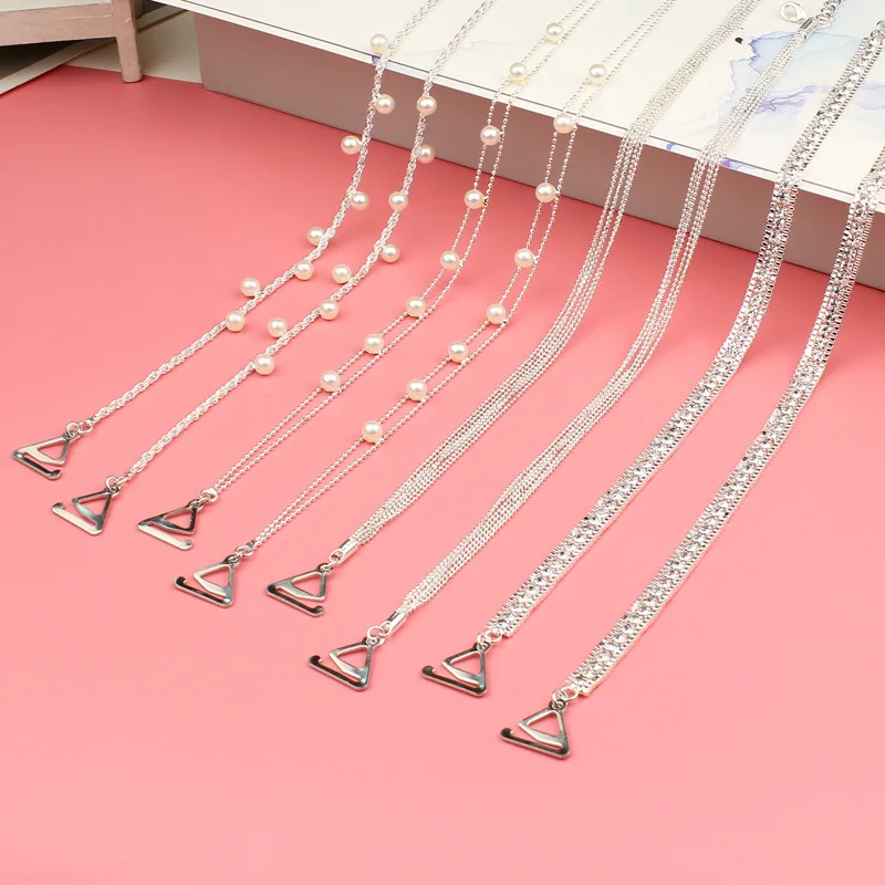 Новые прочные металлические бретельки Стразы, индивидуальные регулируемые бретельки для бюстгальтера, женские элегантные бретельки для бюстгальтера с кристаллами, аксессуары для нижнего белья