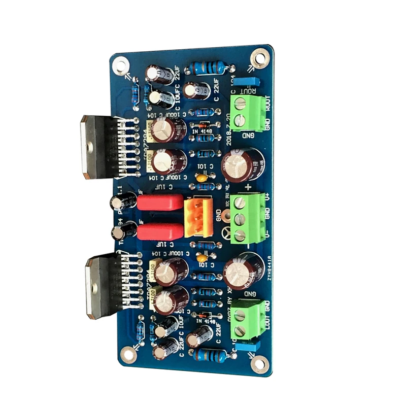 q-baihe kit TDA7294 dual-channels audio amplificatore consiglio 60 W + W DC 5 V-8 V
