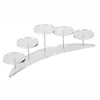 Acrylic Half Moon Dessert Cupcake Display Stand for Appetizers Collection Figures Pastries Wedding Home 5