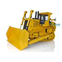 JDM 98 RTR 1/14 RC Hydraulic Bulldozer DXR2 D10T Metal Machine Remote Control Tracked Dozer Model Toy with Light Sound Set 2