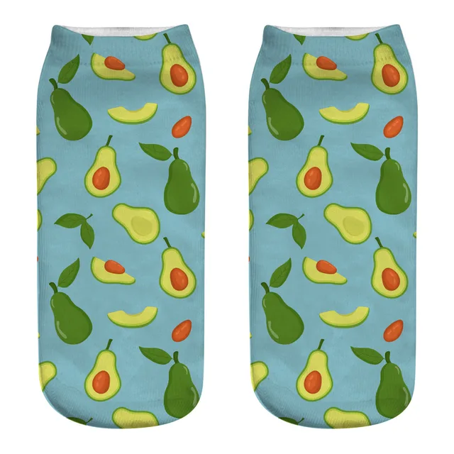 New Summer Fashion 3D Printing Socks Cute Art Creative Food Chips Ankle Socks Harajuku Funny Happy Sock HK43001-6