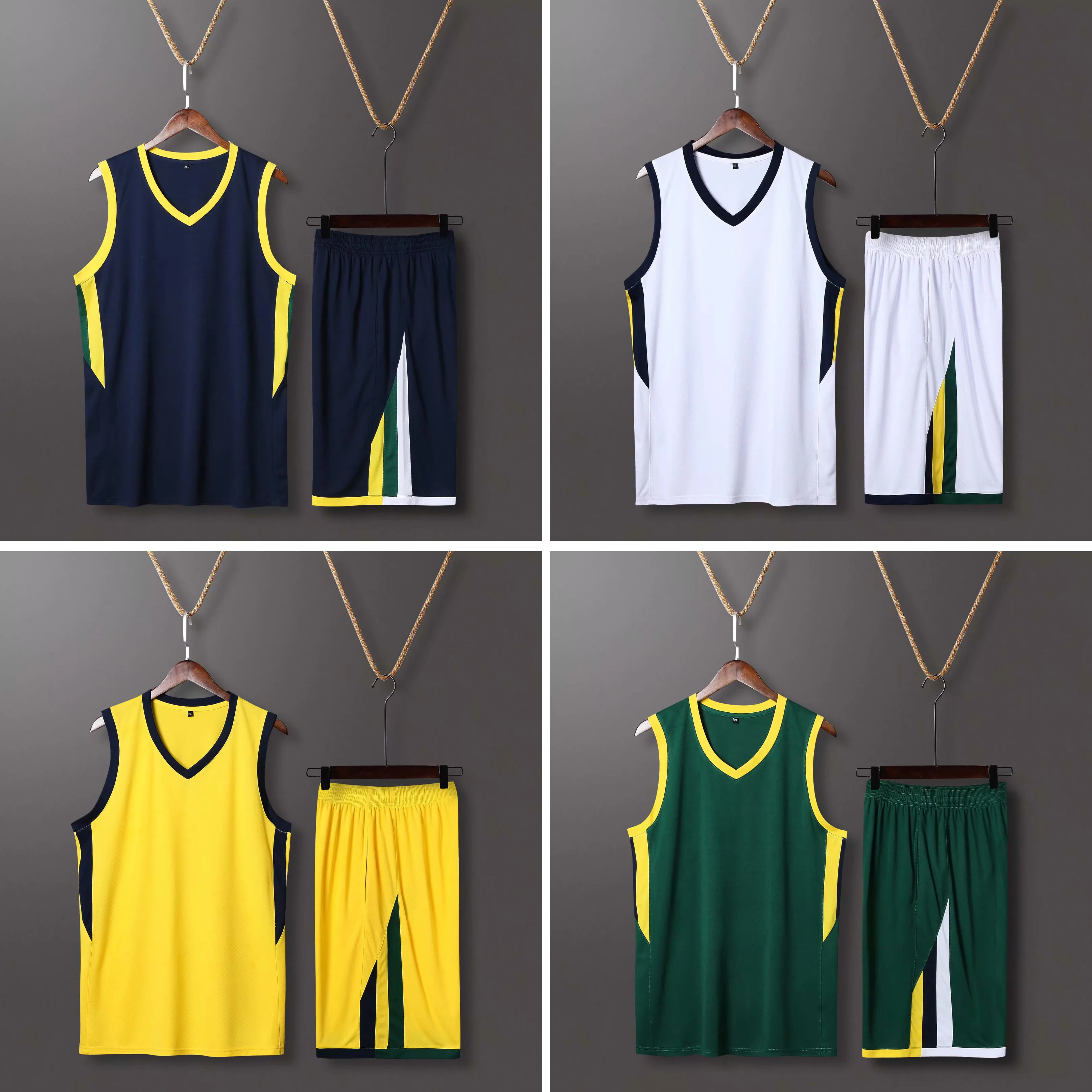 

New Kid Men Throwback basketball Team jerseys sets college Kits Shorts Side Pocket , basketball Shirt uniforms customized