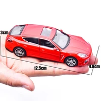 1/36 Porsche Panamera Turbo Toy Car Model For Children 5'' RMZ CiTY Diecast Miniature Pull Back Collection Gift For Kid Boy 2
