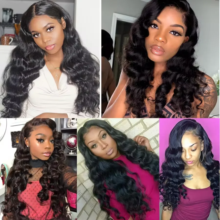 Human Hair Extensions Loose Wave Bundles 1 3 4 Bundles For Black Women human hair bundles