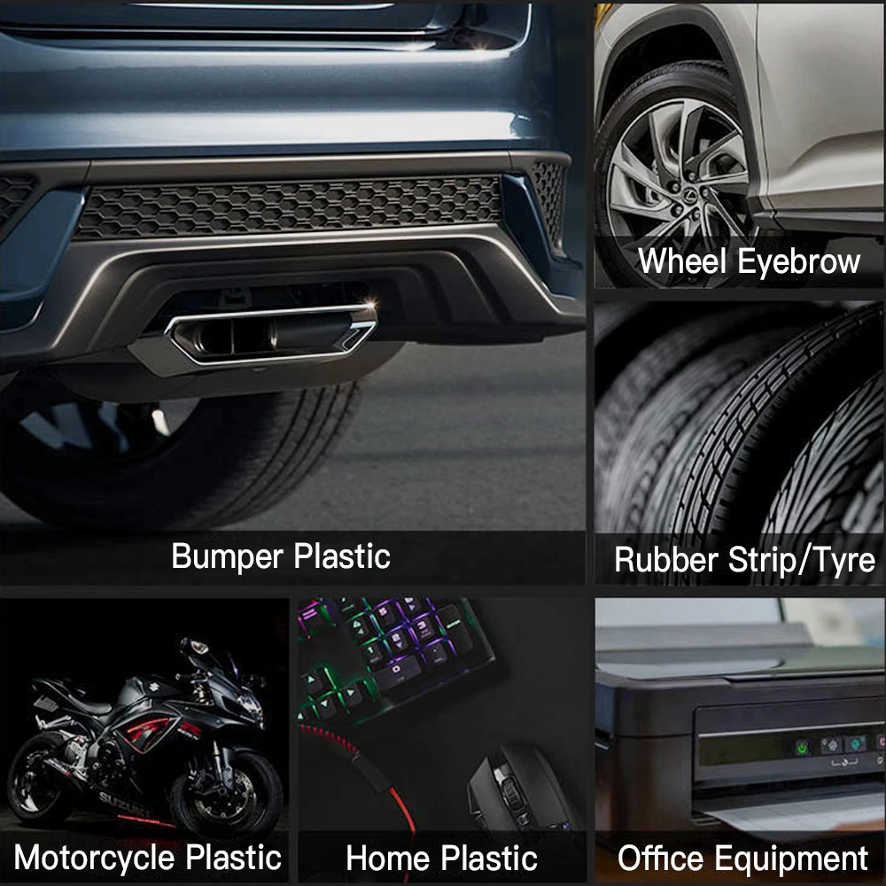 Автомобильный пластиковый восстанавливатель, долговечное керамическое покрытие для автомобиля, гидрофобные внешние автозапчасти, Ремонтный агент, очиститель пластиковых резинок