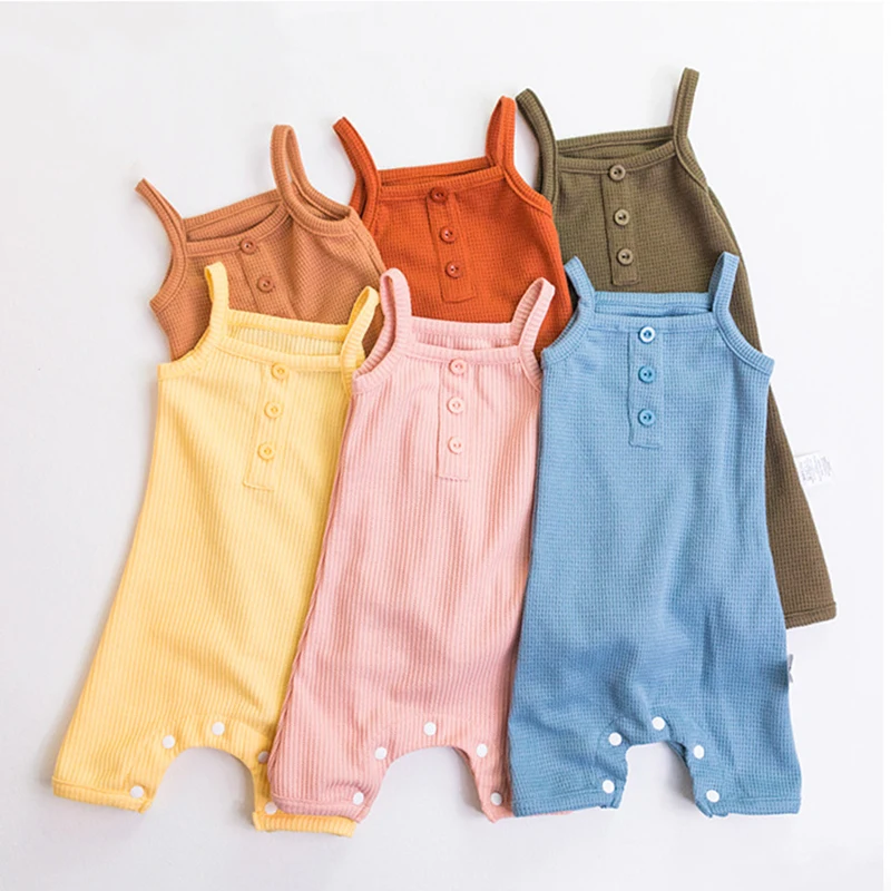 Infant Sleeveless Romper - Unisex main image 1