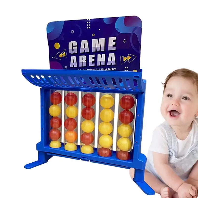

Jumping Connect Ball Four Game Funny Board Toys Table Top Battle Games Jumping Connect Ball Board Game Bounce Ball Party Game