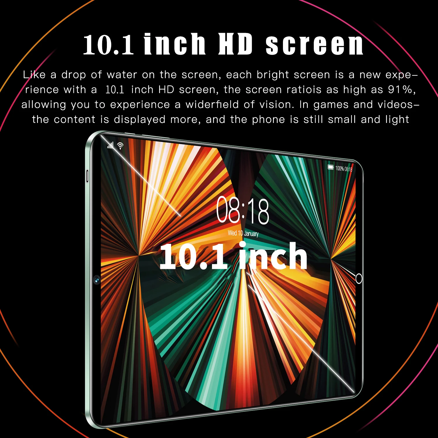 Tablet Pc Android Original 10.1 Inch Global Version 8+256GB SIM 4G LTE Wifi Android 12.0 Google Play Smart Tablet Free Touch Pen 5