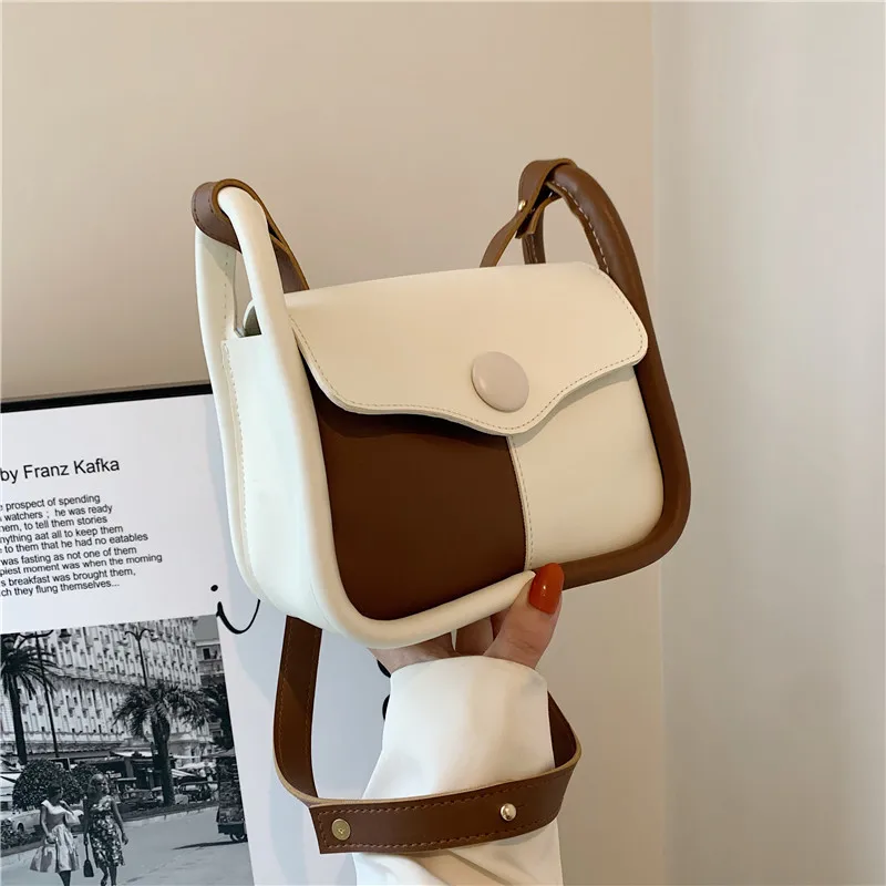 Women's Bag Retro Elegant Shoulder Small Spring Summer Patchwork