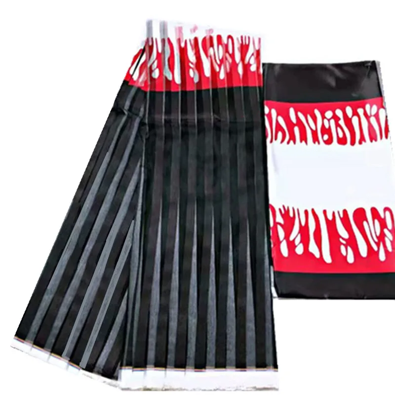 New-African-Silk-Fabric-African-Nigerian-Organza-Silk-Satin-Fabric-For
