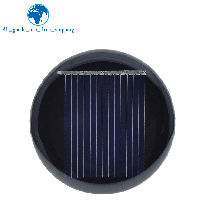 1/5pcs 2V 35mA 0.07W D36MM 다결정 태양 전지 패널 전원 충전 DIY 모듈 빛에 대 한 휴대용 태양 전지 배터리 충전기