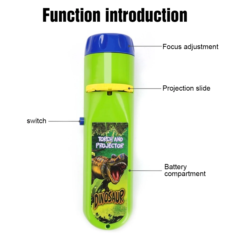 thumbnail image 2 of 3 Pack Toddler Projection Flashlight Toy - 56 Images Night Light For Kids 2 of 14