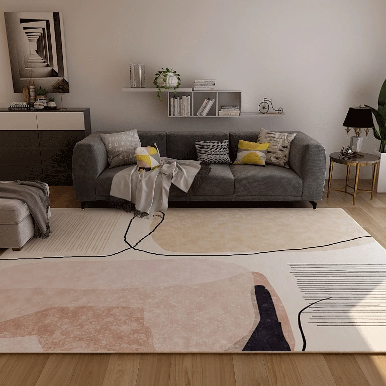 Nordic Style Living Room Decoration Rugs Girly Bedroom Carpet  Hallway Decor Mat High Quality Home Large Area Carpets Lounge Rug 2