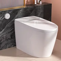 Smart Toilet with Built-in Heated Seat, Tankless Toilet with Auto Flushing, Adjustable Seat Temp, Flush Remote Control 1