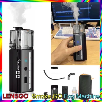 LENSGO Smoke GO 30W Macchina del Fumo Portatile, Effetto Fumo a Ghiaccio Secco per Video Brevi