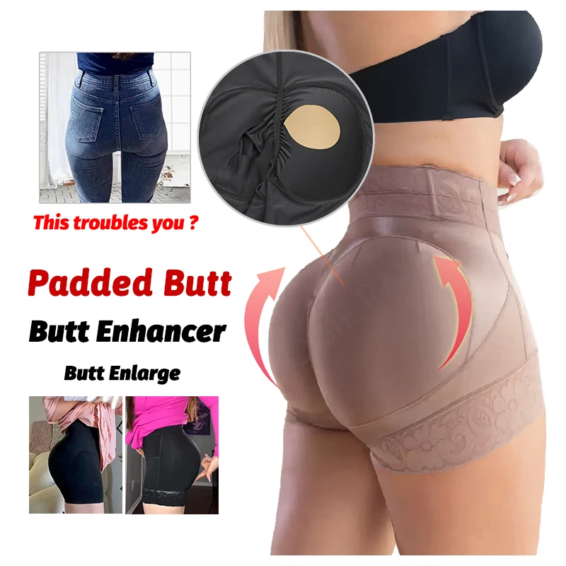 Alt: "Women's Seamless Butt Padded Shapewear Panties from Acuvick"