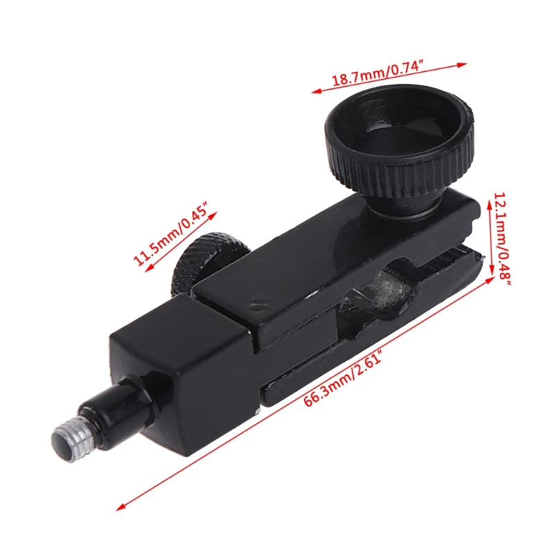 Metal Gimbal Adjustable Swivel Level Dial Indicator Magnetic Base Stand Holder Two Screws Durable