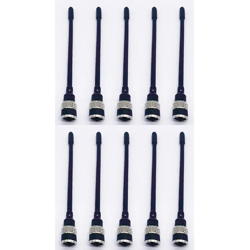 

10PCS UHF 400-470mhz BNC Plug Rubber Antenna for ICOM IC V8 V80 V80E V82 V85 V85E U8 U82 U85 VX200 VX500 for KENWOOD TK208 Radio