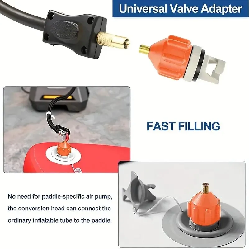 Adaptateur Valve Pour Pompe Kayak – Connecteur Conversion Bateaux Caoutchouc, Neuf