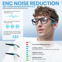 SENBONO New AI Translation Smart Glasses Hands-free calling Music Player Camera Control Anti-blue Light Glasses for Men Women - Image 4
